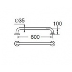 Ideal Standard Contour 21 Uchwyt ścienny 60 cm biały S6454AC