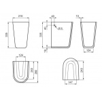 Ideal Standard Ecco/Eurovit Półpostument biały V921101