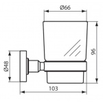 Ideal Standard IOM Kubek szklany z uchwytem A9121AA