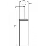 Ideal Standard IOM Szczotka WC stojąca stal nierdzewna A9108MY