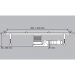 Viega Advantix Vario Korpus odpływu liniowego 30-120 cm 686277