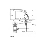 Ideal Standard Melange Bateria umywalkowa stojąca chrom A4258AA
