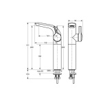 Ideal Standard Melange Bateria umywalkowa stojąca wysoka chrom A4266AA