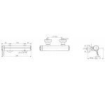 Ideal Standard Melange Bateria natryskowa ścienna chrom A4269AA
