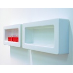   Flaminia Frame Półka Ceramiczna z kropką 60x30x12cm biała FR30 WIETRZENIE MAGAZYNÓW!!