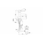KOHLMAN ROXIN Bateria umywalkowa QB100R