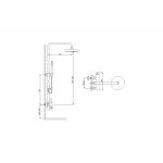 KOHLMAN ROXIN Zestaw prysznicowy QW276R