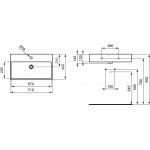  Ideal Standard Strada Umywalka ścienna/meblowa 70 cm biała K078201