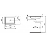 Ideal Standard Strada Umywalka wpuszczana w blat 60 cm biała K078001