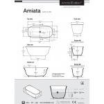 Victoria+Albert Amiata Wanna Wolnostojąca 164x80 cm Biały mat  AMTM-N-SM-NO 