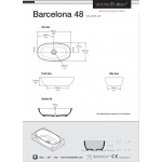 Victoria+Albert Barcelona 48 Umywalka nablatowa 48x30 cm Biała VB-BAR-48-NO