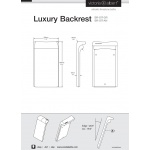 Victoria+Albert Luxury Backrest Oparcie dla pleców jasnoszare BR-SIT-GR
