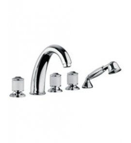 Bongio Cristallo bateria wannowa 5-otworowa z prysznicem 04531/D