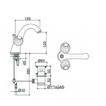 Bongio Rivolì bateria umywalkowa 05521