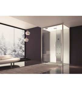Hoesch SensePerience Kabina natryskowo-parowa prostokątna 120x100 cm lewa 531321B