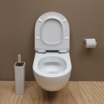 Flaminia App Miska bezrantowa 54x36 z deską wolnoopadającą biały połysk AP118+QKCW09