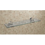 Flaminia Evergreen Półka szklana 45x10 cm Chrom EG45M