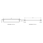 Flaminia Evergreen Wieszak na ręcznik 60 cm Chrom EG60
