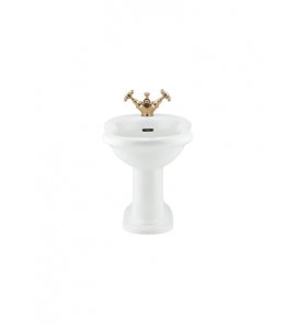 Gentry Home Victorian Bidet stojący z otworem na baterię Biały 2015