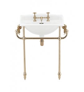 Gentry Home Victorian konsola pod umywalkę chrom 9062