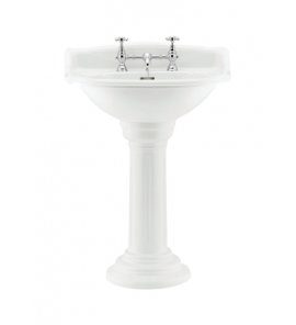 Gentry Home Belgravia Umywalka 64x49 cm z otworem na baterię Biała 2501