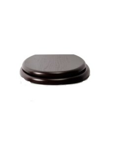 Gentry Home Victorian Deska sedesowa zwykła drewniana Mahoń mocowania Chrom 2070