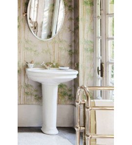 Gentry Home Hillingdon Umywalka ścienna 65x55 cm z otworem na baterię Biała 1501