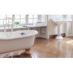 Gentry Home Jasmine Wanna wolnostojąca 154x76,5 + Nogi + Syfon biały 9152.103+9166-O+0191-O