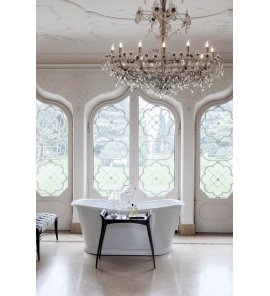Gentry Home Georgian Wanna akrylowa wolnostojąca 164x70,5 cm Biała 9345