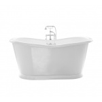 Gentry Home Georgian Wanna akrylowa wolnostojąca 164x70,5 cm Biała 9345