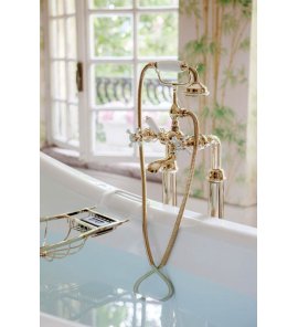 Gentry Home Chelsea Bateria wannowa wolnostojąca ze słuchawką prysznicową Chrom 8168