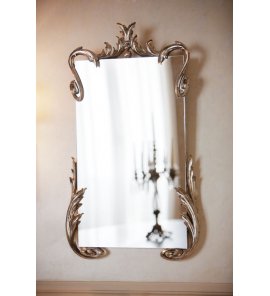 Gentry Home Arlene Lustro ścienne 100x60 cm wykończenie Florence Silver 10-033