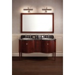 Gentry Home Chester Lustro ścienne 150x90 cm wykończenie Mahogany 3107