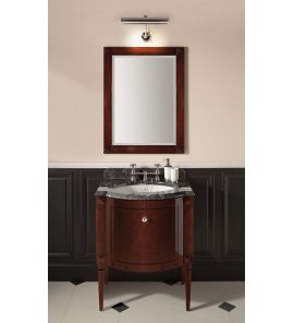 Gentry Home Gate Lustro ścienne prostokątne 90x73 cm wykończenie Mahogany 3105
