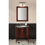 Gentry Home Gate Lustro ścienne prostokątne 90x73 cm wykończenie Mahogany 3105