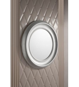 Gentry Home Moon Lustro ścienne ⌀ 75 cm wykończenie Silver leaf 3111
