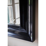 Gentry Home River Lustro ścienne 90x70 cm wykończenie Black mat lacquer 3104