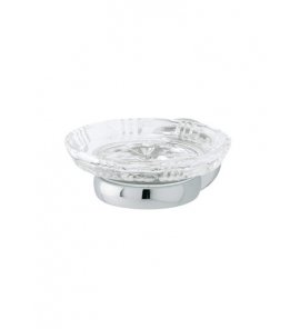 Gentry Home Oxford Mydelniczka z kryształu z uchwytem ściennym Chrom 8368