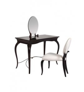 Gentry Home Melrose Toaletka z lustrem Havana, Black Monochrome 50-023