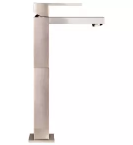 Gessi Rettangolo Bateria umywalkowa jednootworowa wysoka bez korka stainless steel 11922.149