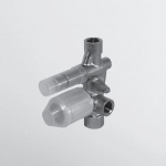   Zucchetti Element podtynkowy do baterii wannowo-natryskowych czarny matowy, gofrowany R99684.N1 W MAGAZYNIE!!