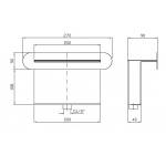 Zucchetti Shower plus Wylewka naścienna chrom Z93766