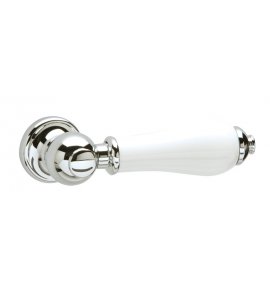 Heritage Rączka do spłuczki ceramiczna biała/chrom CPC00
