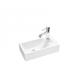 Marmorin Elara 3 Umywalka nablatowa/meblowa/wisząca 40x20x10 cm Biały P_U_026_03_0400