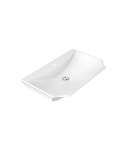 Marmorin La Donna Umywalka meblowa/wpuszczana w blat 70x46x11,2 cm Biały P_U_048_01_07