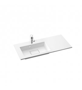 Marmorin Lira 90 L Umywalka meblowa/wpuszczana w blat 90,2x39x11,7 cm Biały P_U_054_04_0902 