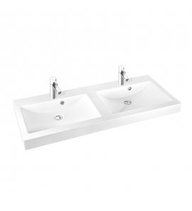 Marmorin Moira 120 Bis Duet Umywalka meblowa/wpuszczana w blat 120x50x14,5 cm Biały P_U_059_06_1200