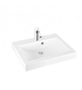 Marmorin Moira Bis 80 Umywalka meblowa/wpuszczana w blat 80x50x14,5 cm Biały P_U_059_03_0800