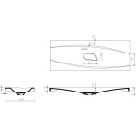 Marmorin Noel 120 Umywalka meblowa/wpuszczana w blat 120x45,11,2 cm Biały P_U_061_03_1200 