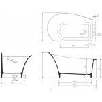 Marmorin Misa P Wanna narożna 155,3x91,6x81,2 cm Biały P_W_057_03_1553 